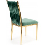 Krzesło welurowe zielone Halmar K436 - Elegancki Design
