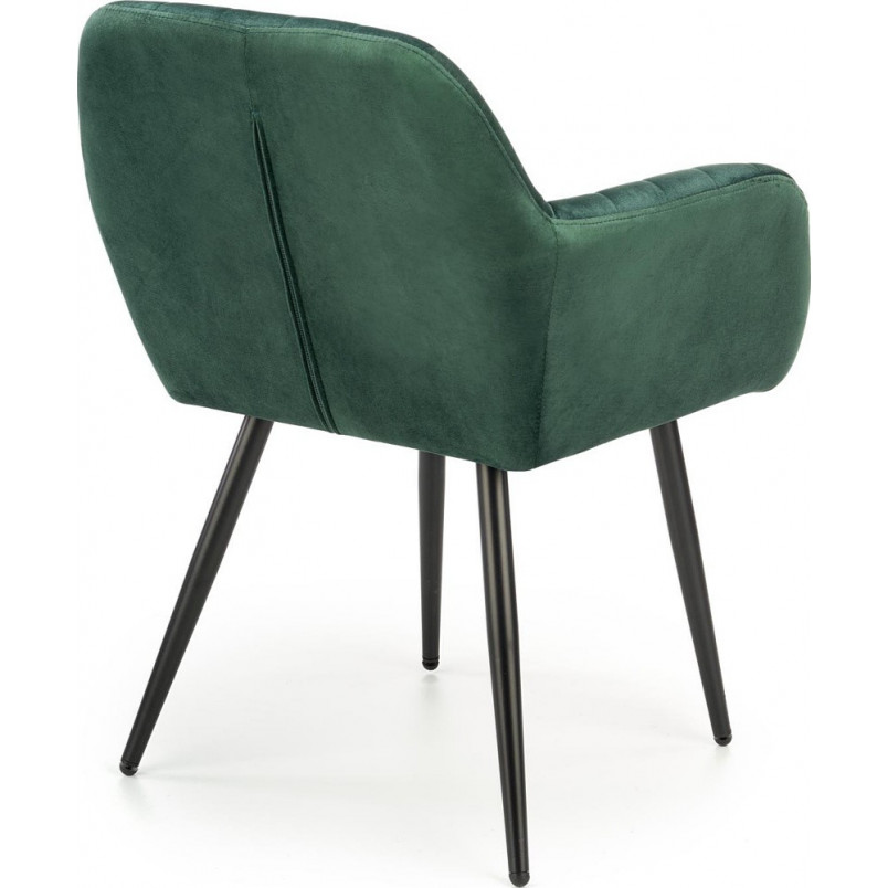 Krzesło welurowe K429 zielone Halmar | Komfortowy fotel