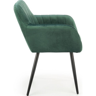 Krzesło welurowe K429 zielone Halmar | Komfortowy fotel