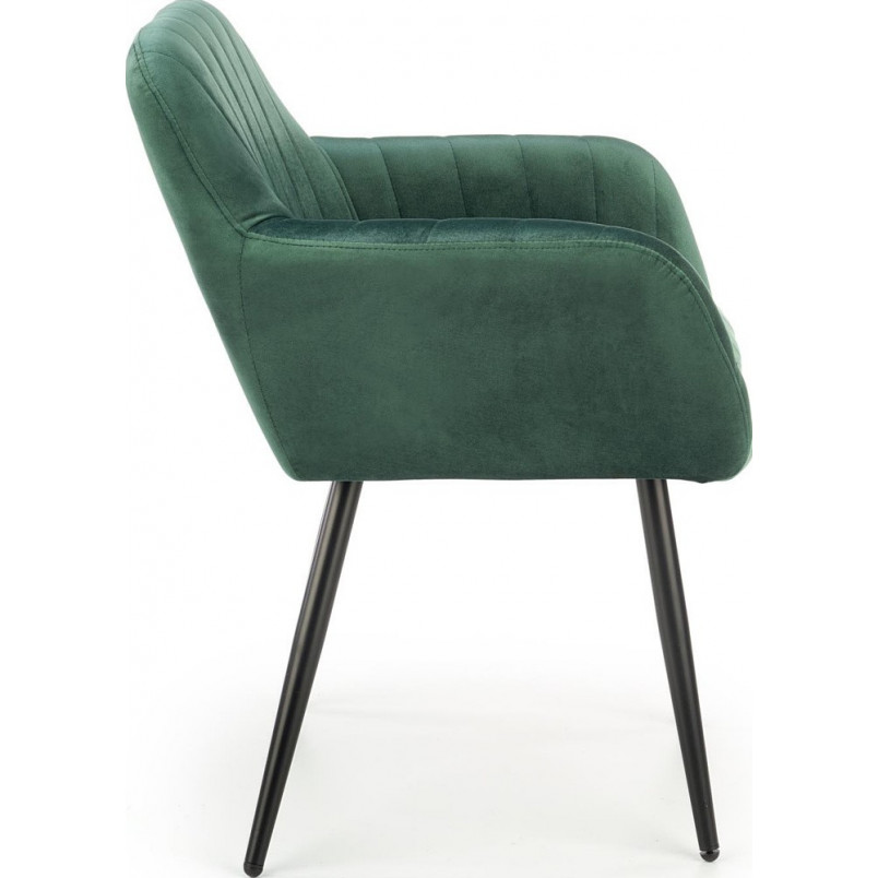 Krzesło welurowe K429 zielone Halmar | Komfortowy fotel