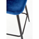 Krzesło barowe Halmar H-96 granatowe | Komfort i styl