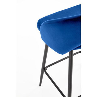 Krzesło barowe Halmar H-96 granatowe | Komfort i styl