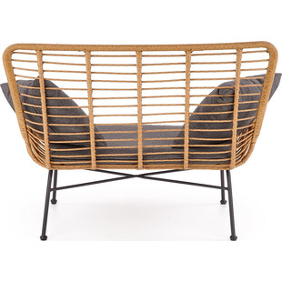 Sofa rattanowa boho Ikaro XL 120cm Halmar - Komfort i styl!