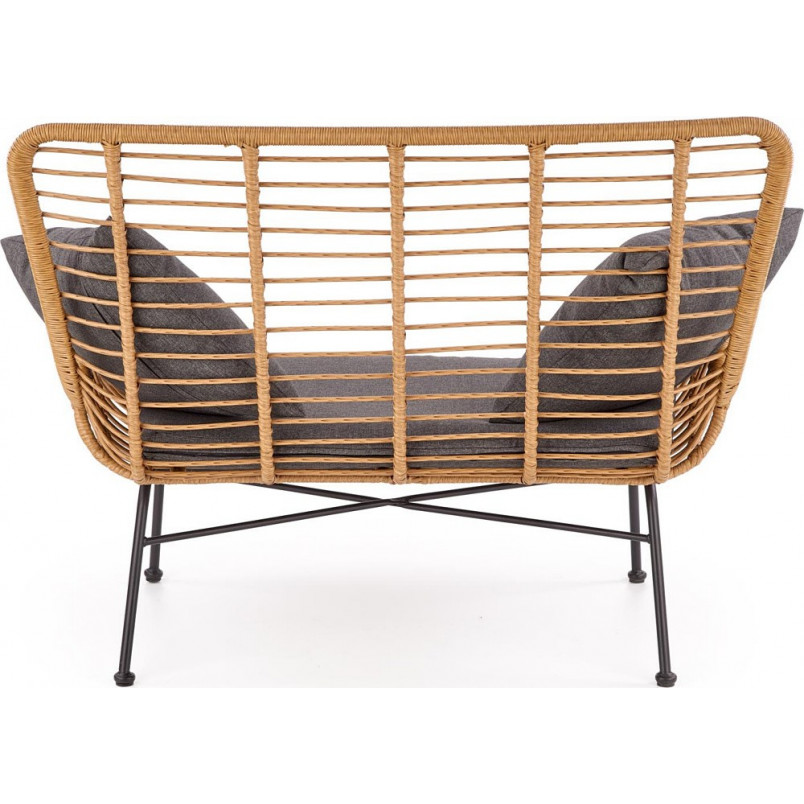 Sofa rattanowa boho Ikaro XL 120cm Halmar - Komfort i styl!