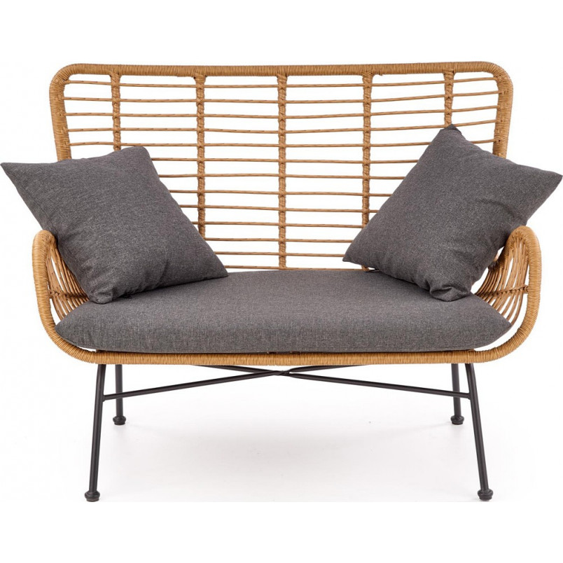 Sofa rattanowa boho Ikaro XL 120cm Halmar - Komfort i styl!