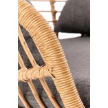 Sofa rattanowa boho Ikaro XL 120cm Halmar - Komfort i styl!