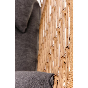 Sofa rattanowa boho Ikaro XL 120cm Halmar - Komfort i styl!