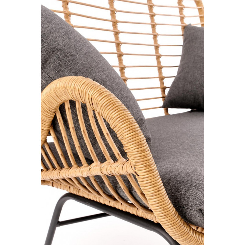Sofa rattanowa boho Ikaro XL 120cm Halmar - Komfort i styl!