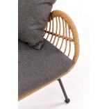Sofa rattanowa boho Ikaro XL 120cm Halmar - Komfort i styl!
