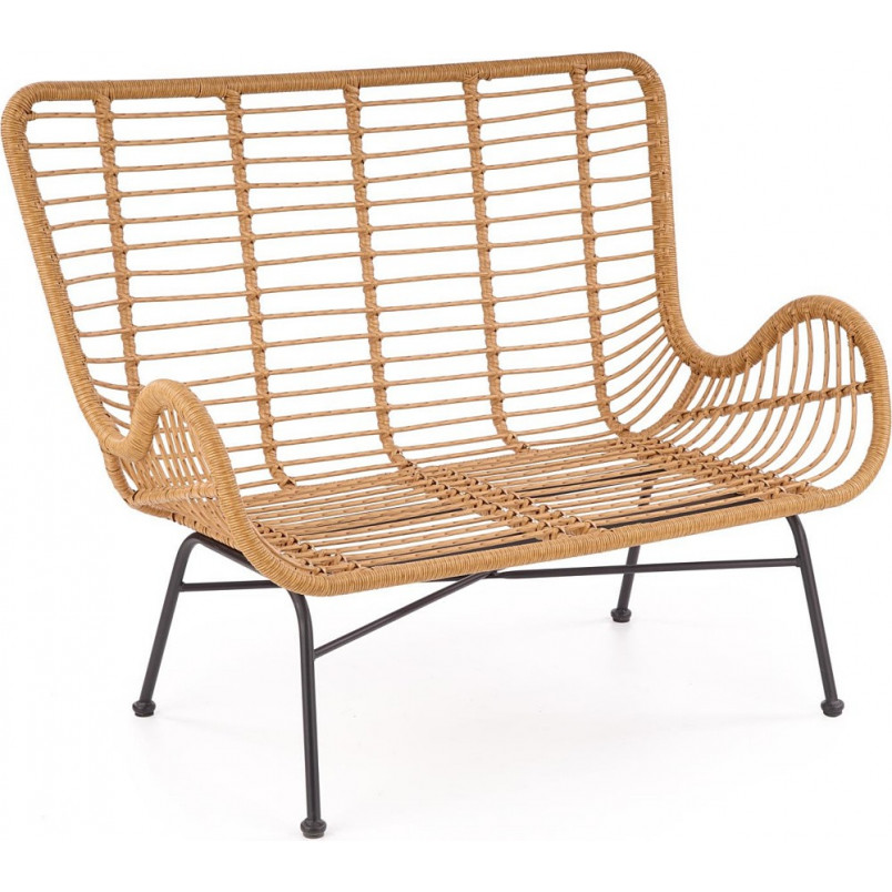 Sofa rattanowa boho Ikaro XL 120cm Halmar - Komfort i styl!