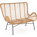 Sofa rattanowa boho Ikaro XL 120cm Halmar - Komfort i styl!