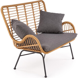 Sofa rattanowa boho Ikaro XL 120cm Halmar - Komfort i styl!