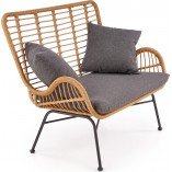 Sofa rattanowa boho Ikaro XL 120cm Halmar - Komfort i styl!