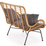 Sofa rattanowa boho Ikaro XL 120cm Halmar - Komfort i styl!