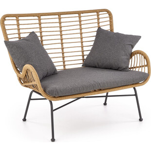 Sofa rattanowa boho Ikaro XL 120cm Halmar - Komfort i styl!
