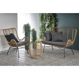 Sofa rattanowa boho Ikaro XL 120cm Halmar - Komfort i styl!