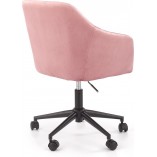 Krzesło młodzieżowe Fresco Velvet różowe Halmar - Komfort i styl!