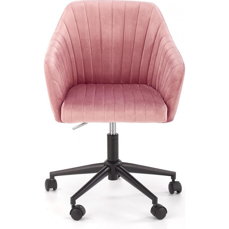 Krzesło młodzieżowe Fresco Velvet różowe Halmar - Komfort i styl!