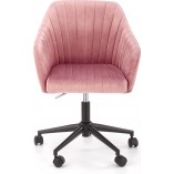 Krzesło młodzieżowe Fresco Velvet różowe Halmar - Komfort i styl!