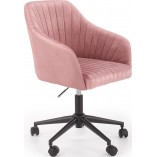 Krzesło młodzieżowe Fresco Velvet różowe Halmar - Komfort i styl!