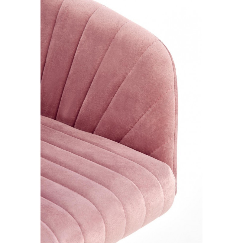Krzesło młodzieżowe Fresco Velvet różowe Halmar - Komfort i styl!