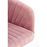 Krzesło młodzieżowe Fresco Velvet różowe Halmar - Komfort i styl!
