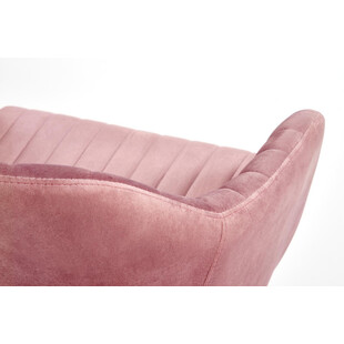 Krzesło młodzieżowe Fresco Velvet różowe Halmar - Komfort i styl!