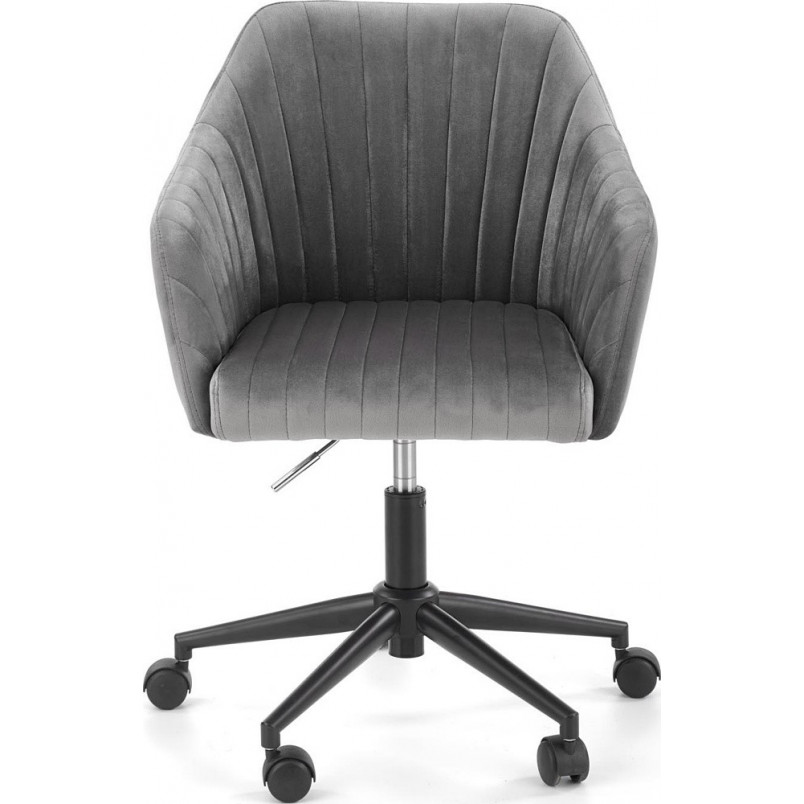 Krzesło Fresco Velvet Halmar - Szare, Ergonomiczne | Sklep meble