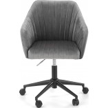 Krzesło Fresco Velvet Halmar - Szare, Ergonomiczne | Sklep meble