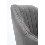 Krzesło Fresco Velvet Halmar - Szare, Ergonomiczne | Sklep meble