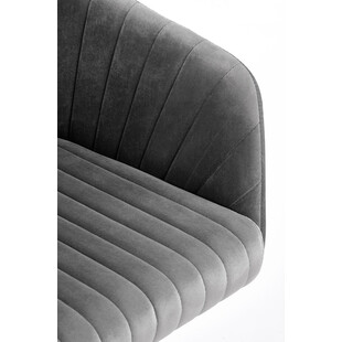Krzesło Fresco Velvet Halmar - Szare, Ergonomiczne | Sklep meble