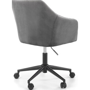 Krzesło Fresco Velvet Halmar - Szare, Ergonomiczne | Sklep meble