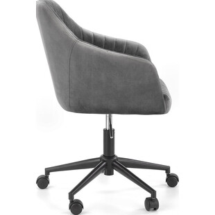 Krzesło Fresco Velvet Halmar - Szare, Ergonomiczne | Sklep meble
