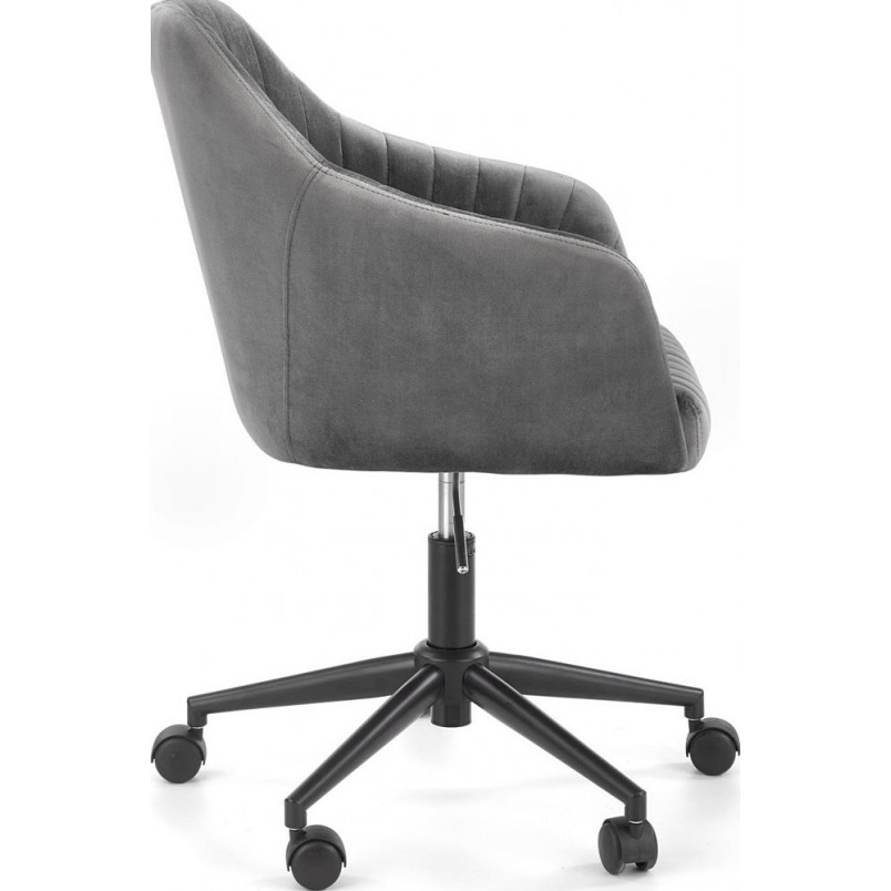 Krzesło Fresco Velvet Halmar - Szare, Ergonomiczne | Sklep meble