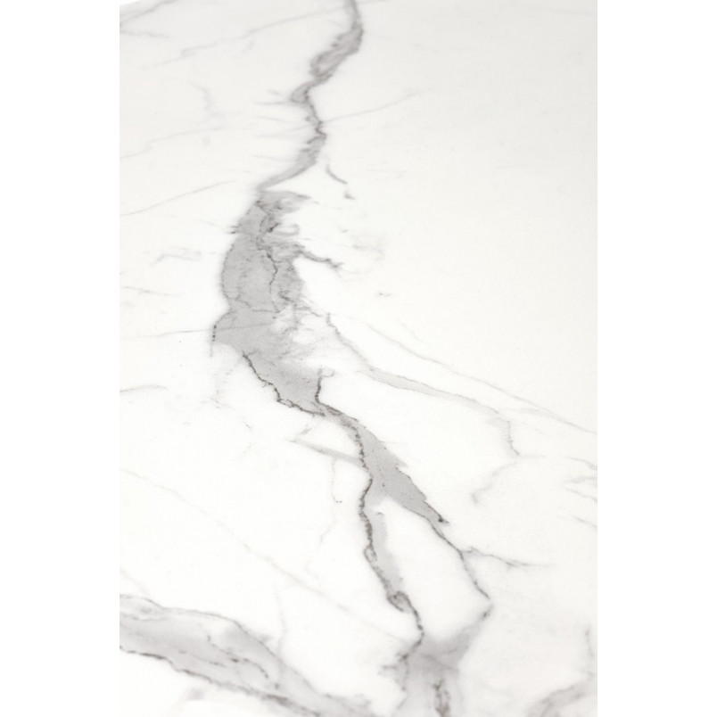 Stół rozkładany Diesel Halmar | Biały marmur, 160x90cm
