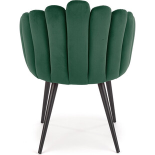 Krzesło welurowe K410 zielone Halmar | Komfortowy design