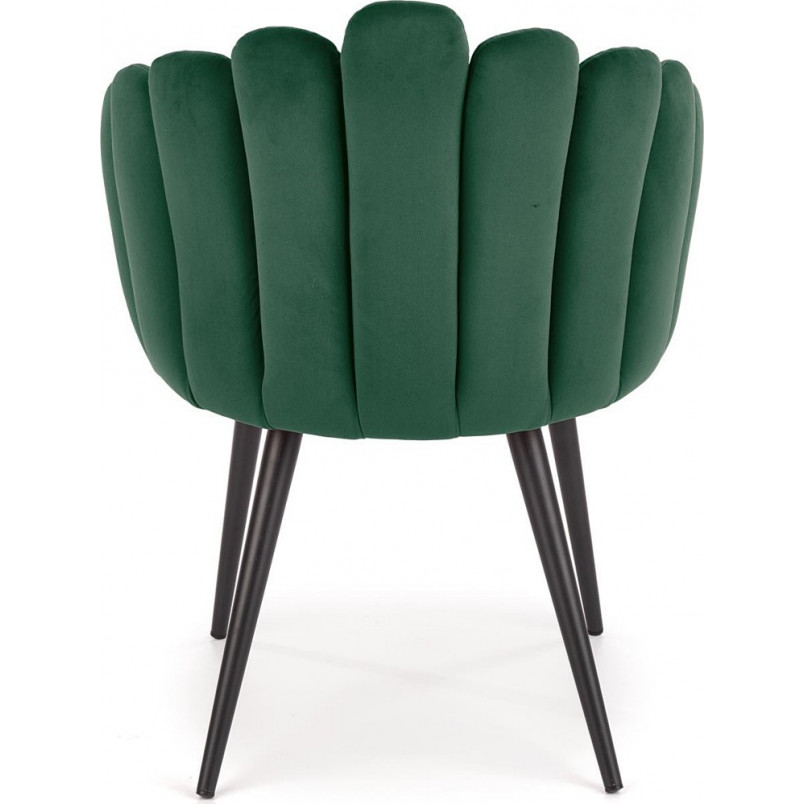 Krzesło welurowe K410 zielone Halmar | Komfortowy design
