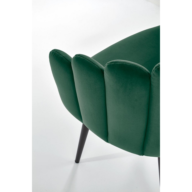 Krzesło welurowe K410 zielone Halmar | Komfortowy design