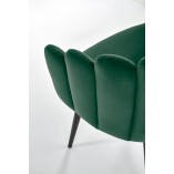 Krzesło welurowe K410 zielone Halmar | Komfortowy design