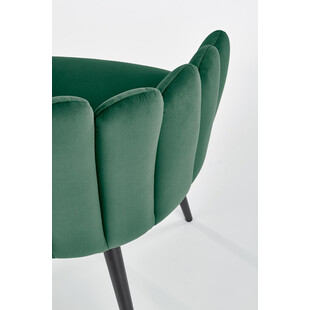 Krzesło welurowe K410 zielone Halmar | Komfortowy design