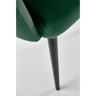 Krzesło welurowe K410 zielone Halmar | Komfortowy design