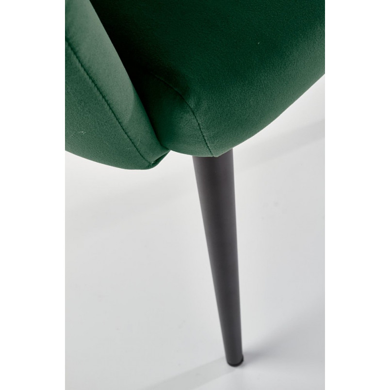 Krzesło welurowe K410 zielone Halmar | Komfortowy design