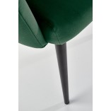Krzesło welurowe K410 zielone Halmar | Komfortowy design