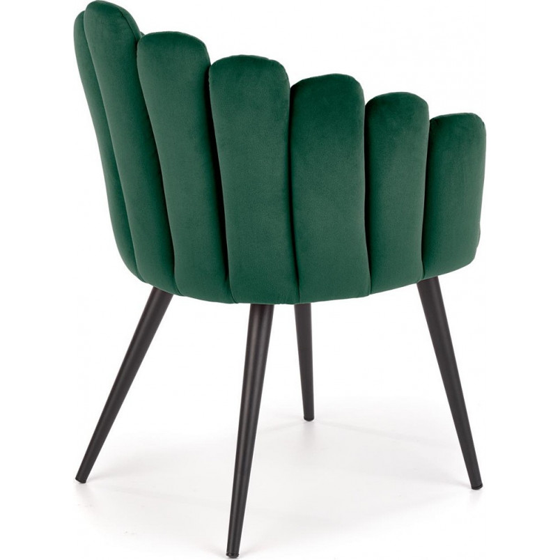Krzesło welurowe K410 zielone Halmar | Komfortowy design