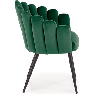 Krzesło welurowe K410 zielone Halmar | Komfortowy design