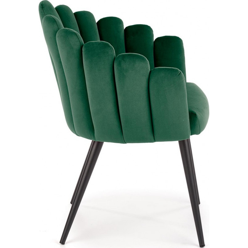 Krzesło welurowe K410 zielone Halmar | Komfortowy design
