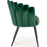 Krzesło welurowe K410 zielone Halmar | Komfortowy design