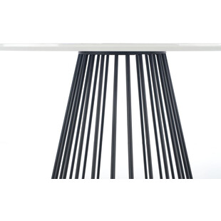 Stół okrągły Brodway Halmar | Biały marmur, 110cm
