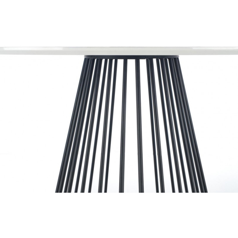 Stół okrągły Brodway Halmar | Biały marmur, 110cm