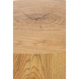 Stolik Okrągły Industrialny Brooklyn 45cm - Halmar | Dąb/Czarny